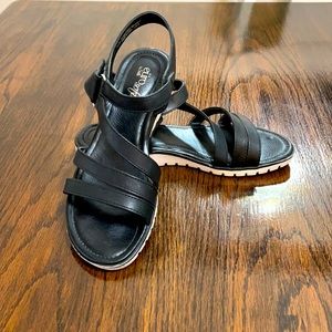 Euro Soft Black Sandals